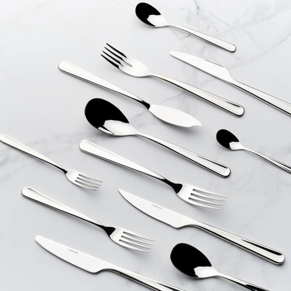 COMAS – LONDON 4 MM 18/10 DESSERT SPOON SET OF 12