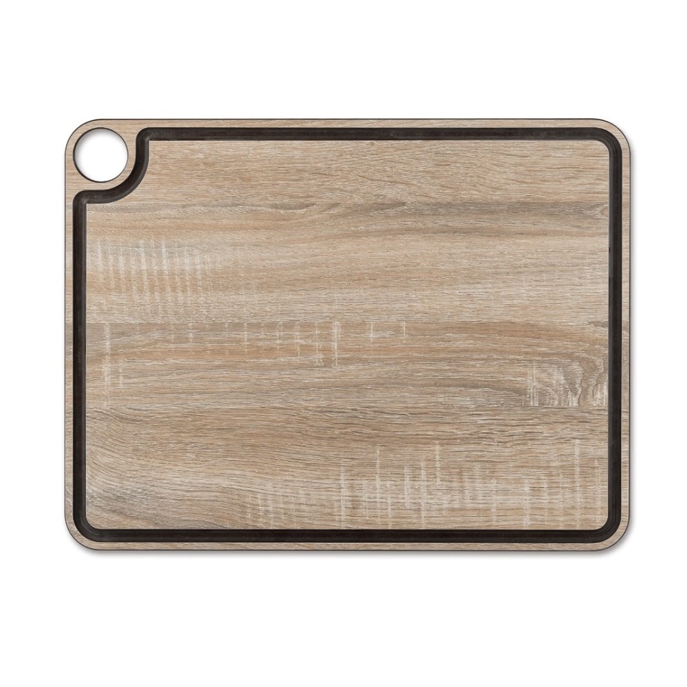 ARCOS – WOOD EFFECT SERVING/CUTTING BOARD WITH GROOVE 43 x 33 CM