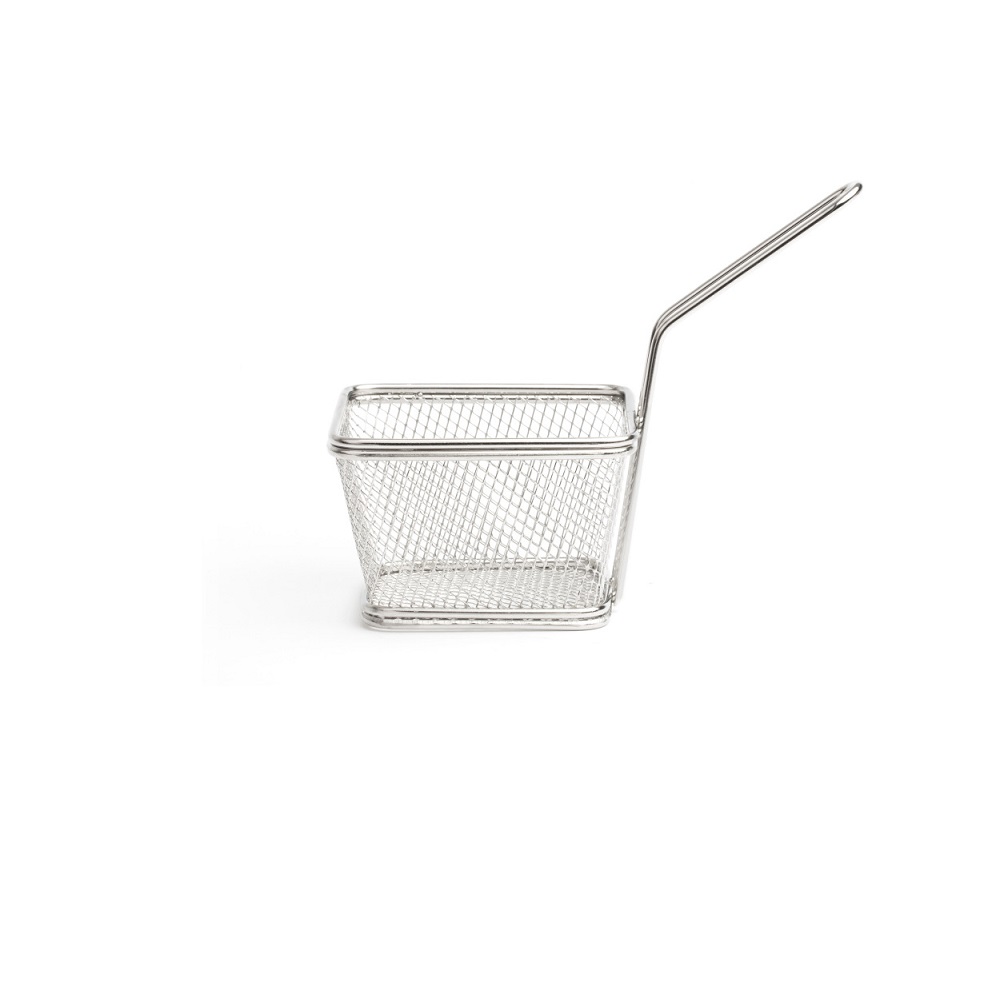 COMAS – SQUARE BASKET ST/ST 10 x 9 x 7 CM SILVER