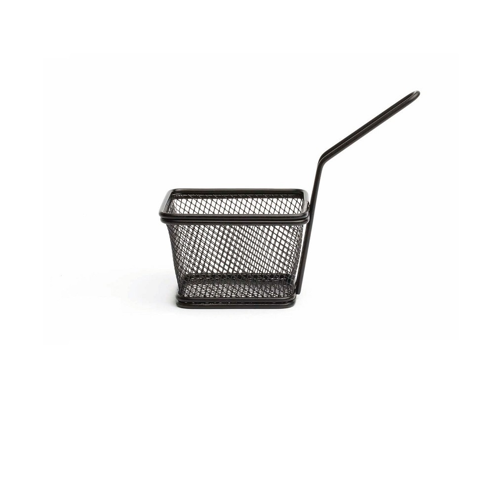 COMAS – SQUARE BASKET ST/ST 10 x 9 x 7 CM BLACK