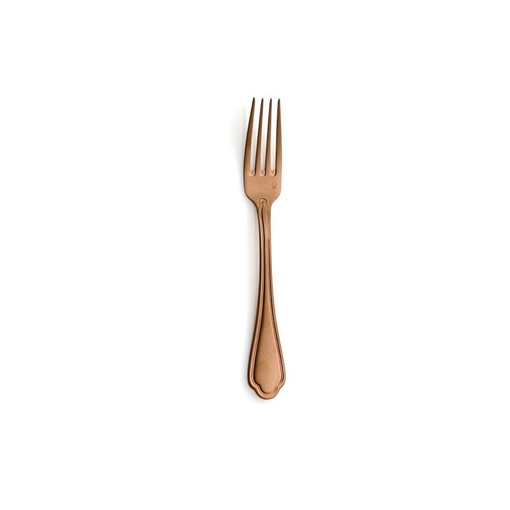 COMAS – SANGIOVESE VINTAGE COPPER 18/10 3.5 MM TABLE FORK SET OF 12