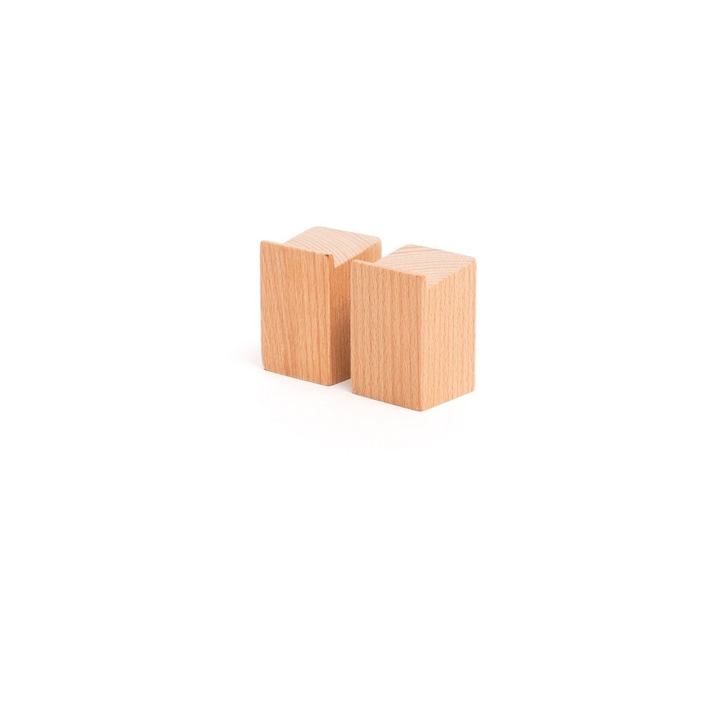 COMAS – BEECH WOOD HEIGHT ADJUSTER/SUPPORT SQUARE BOX 4x4x6 CM