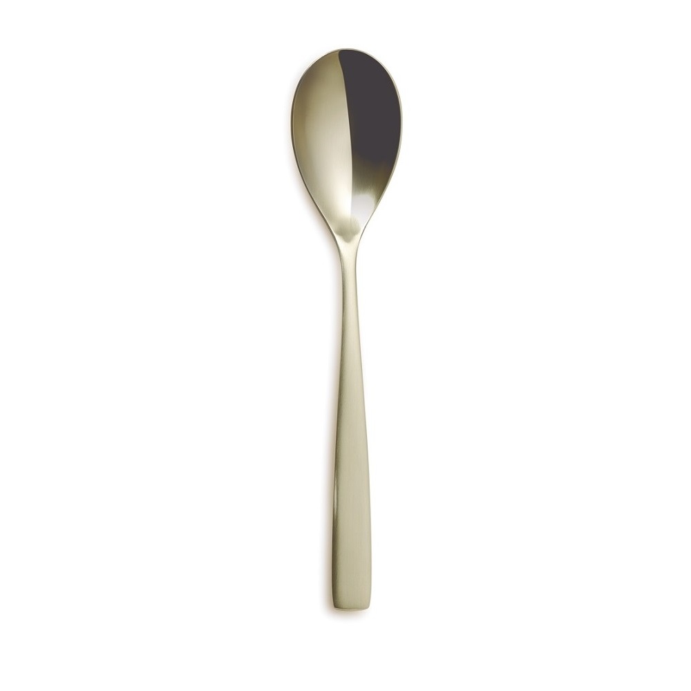 COMAS – BARCELONA SERVING SPOON 27 CM PVD SATIN CHAMPAGNE