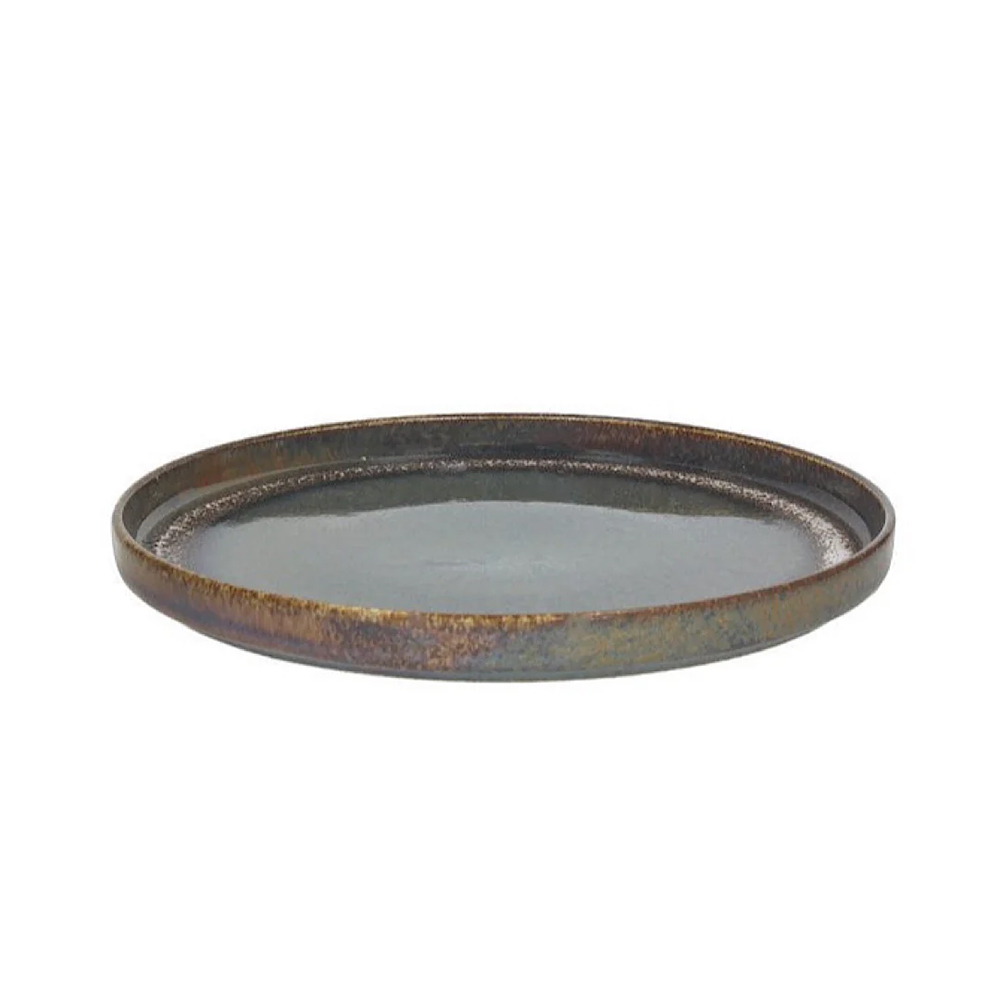 TOGNANA – BLOOM BLUE AND BROWN TELLER EDGE PLATE 27 CM BM000268088