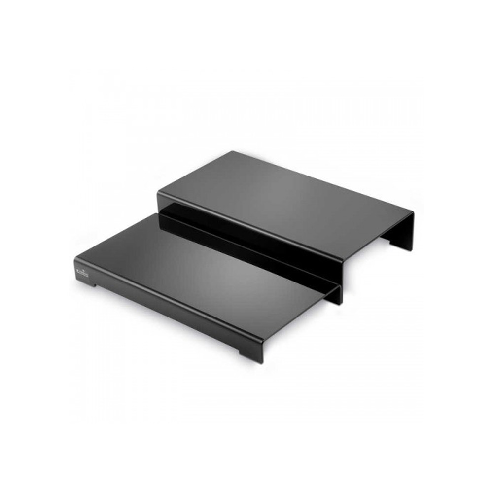 GB – SET OF 2 STEP RISERS HIGH GLOSS BLACK 40x41x8 CM