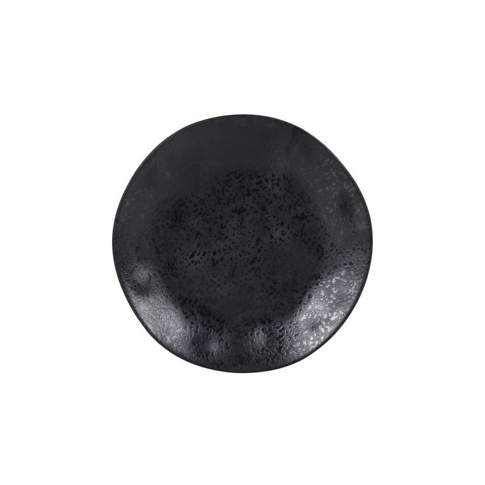 VIEJO – MELAMINE BLACK FLAT PLATE ARIZONA 27 CM