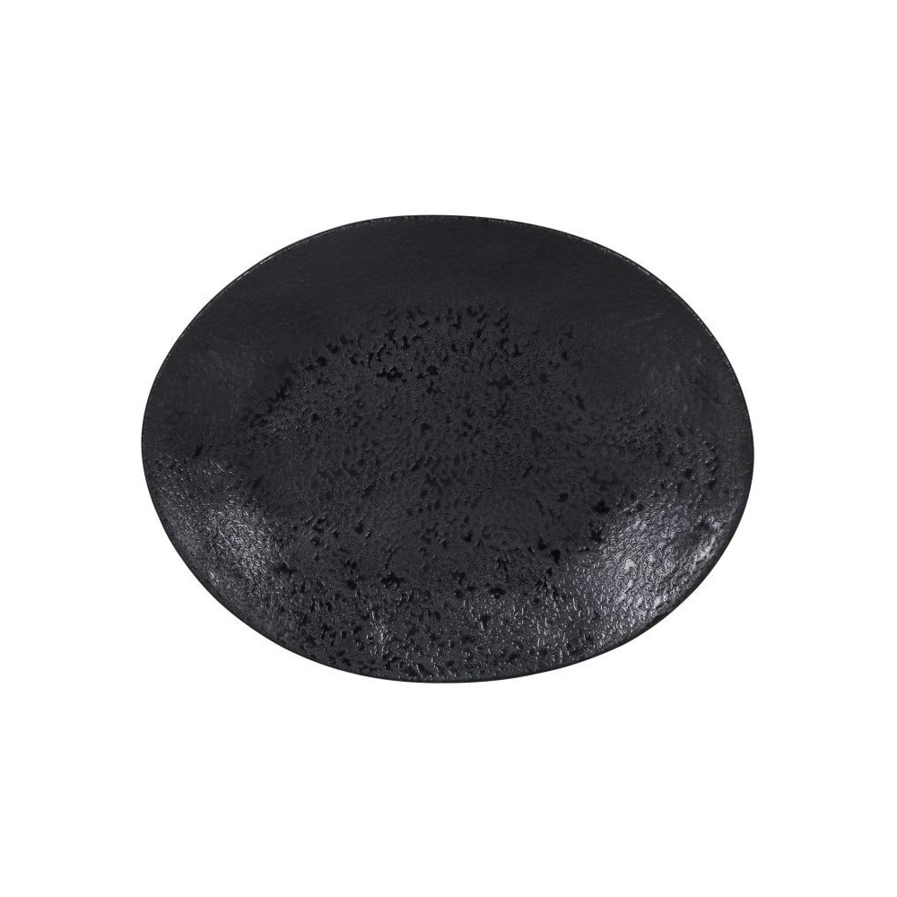 VIEJO – MELAMINE BLACK OVAL TRAY ARIZOMA 31 X 24