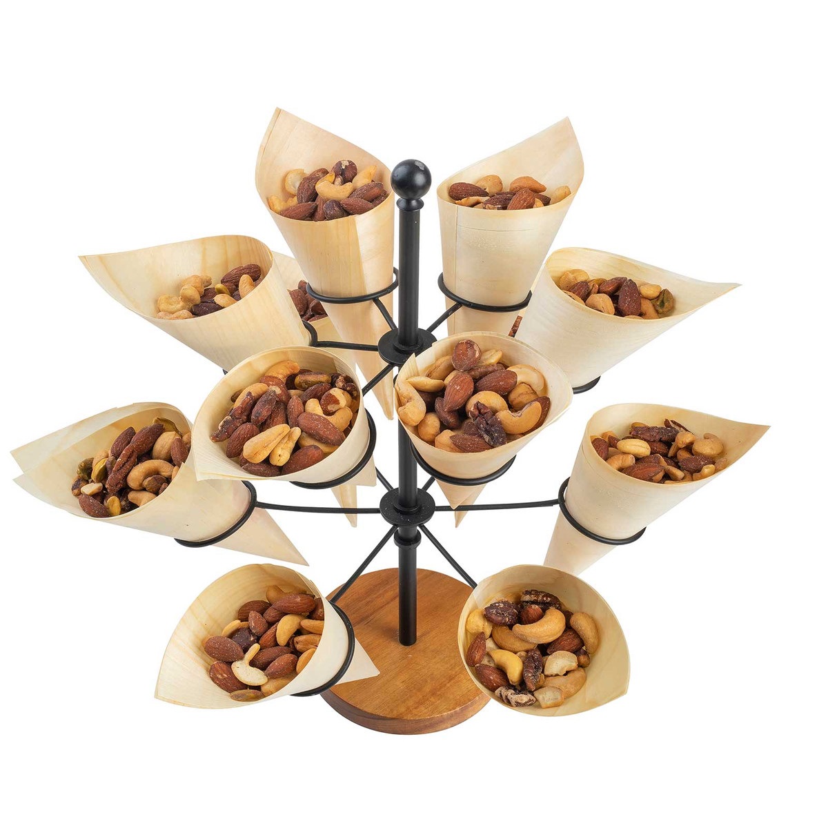 TC – LARGE DISPOSABLE BAMBOO SERVING CONE 7.5 X 8.5 X 19 CM / PACK OF 50