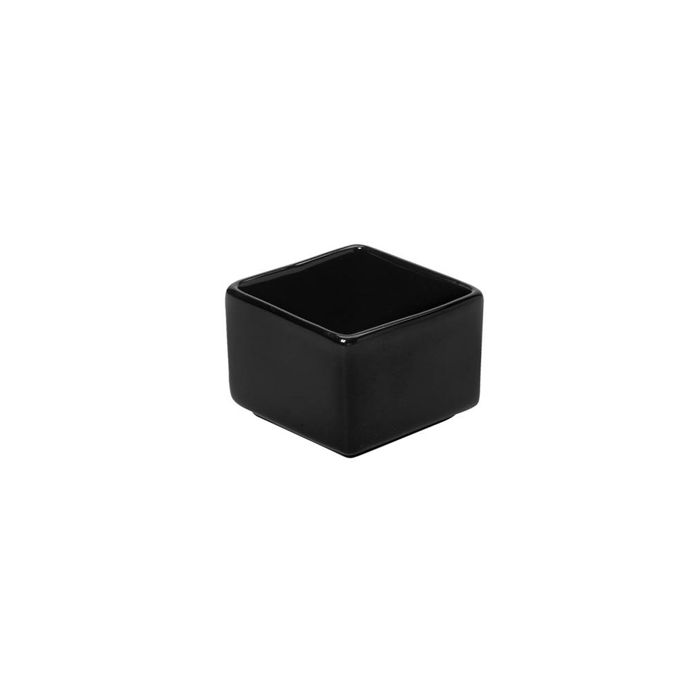 ESPIEL – PORCELAIN SQUARE BOWL BLACK 5×5 CM