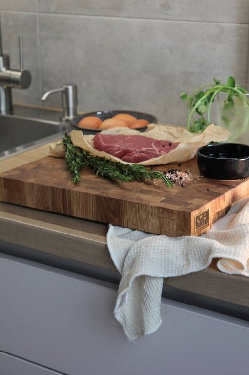 CHEFS SOUL – MADROOK OAK WOOD CUTTING BOARD 50x30x4 CM NATURAL OAK