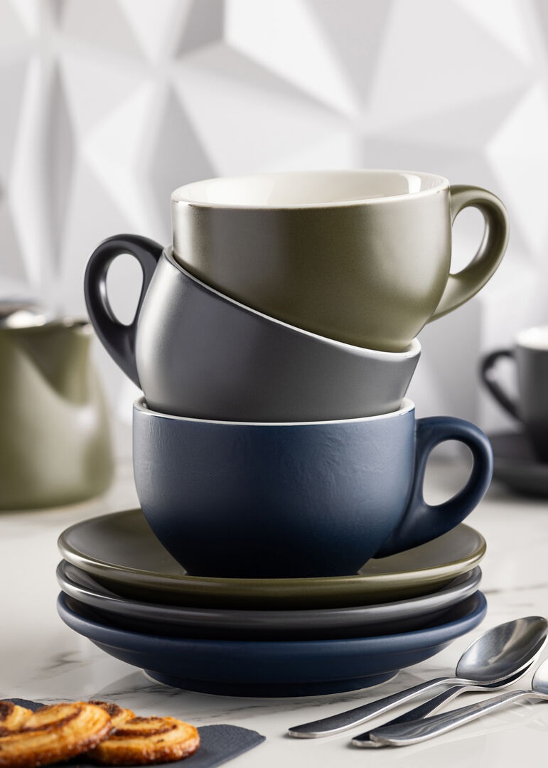 UTOPIA – BARISTA MATT NAVY SAUCER 15.5 CM