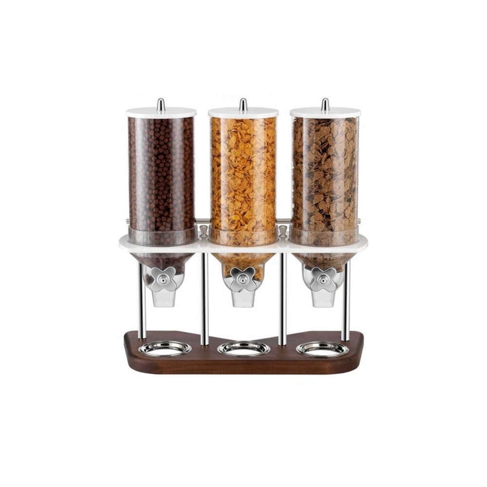 GB – VARIO CEREAL DISPENSER 3x6L BEECH BASE