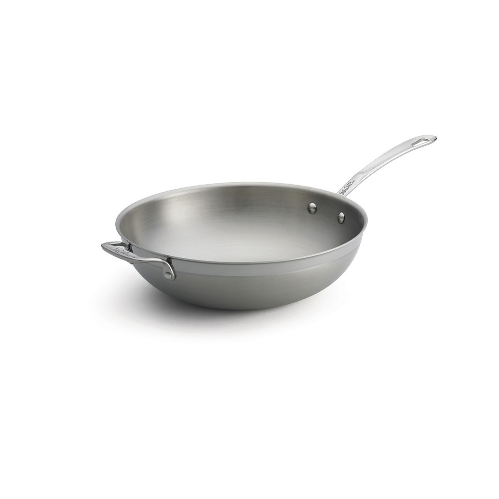 TC – TRI-PLY COOKWARE WOK WITH LONG HANDLE ST/ST 30 CM 8.5 H