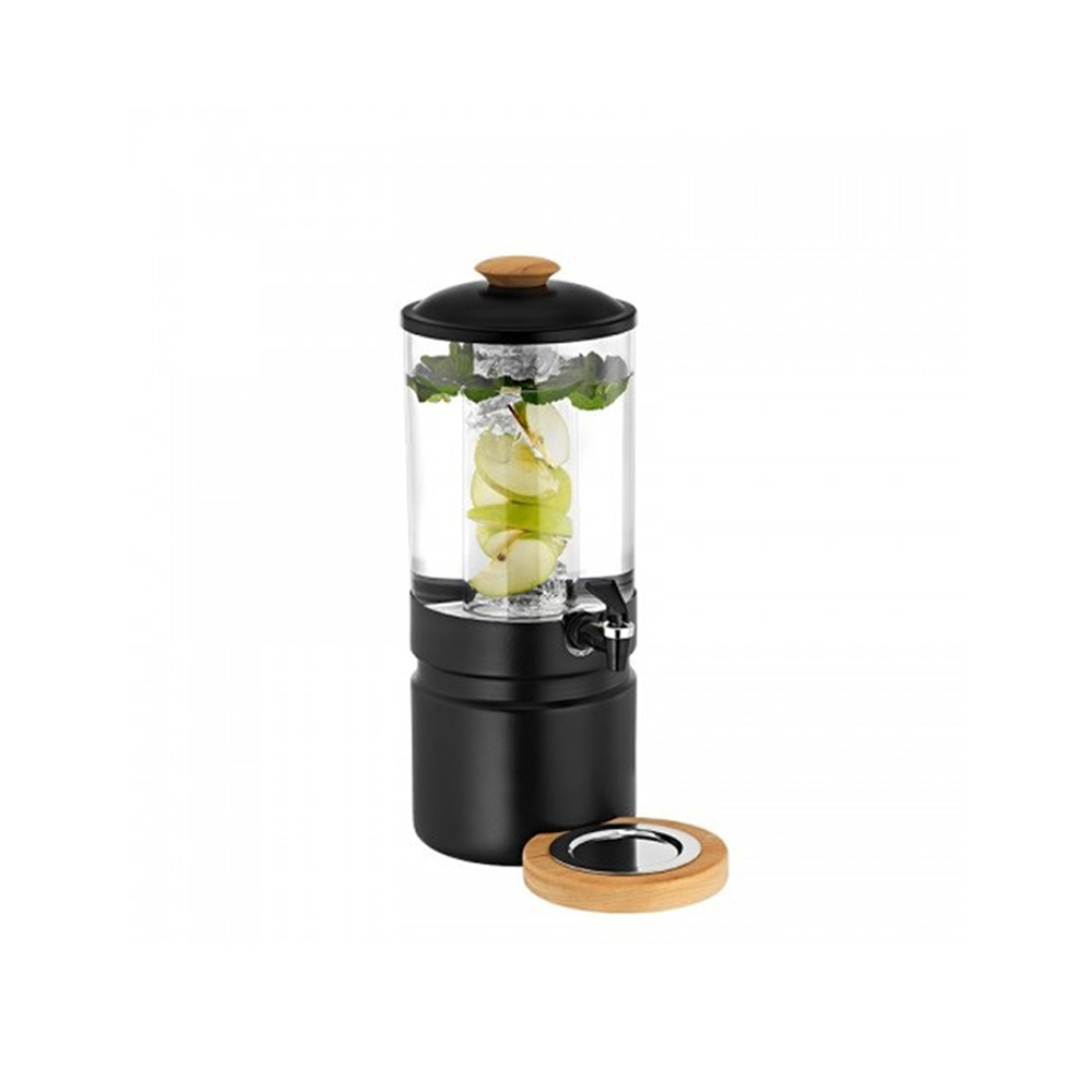 GB – NORMA JUICE DISPENSER 5L BLACK MAT + BEECH DRIP