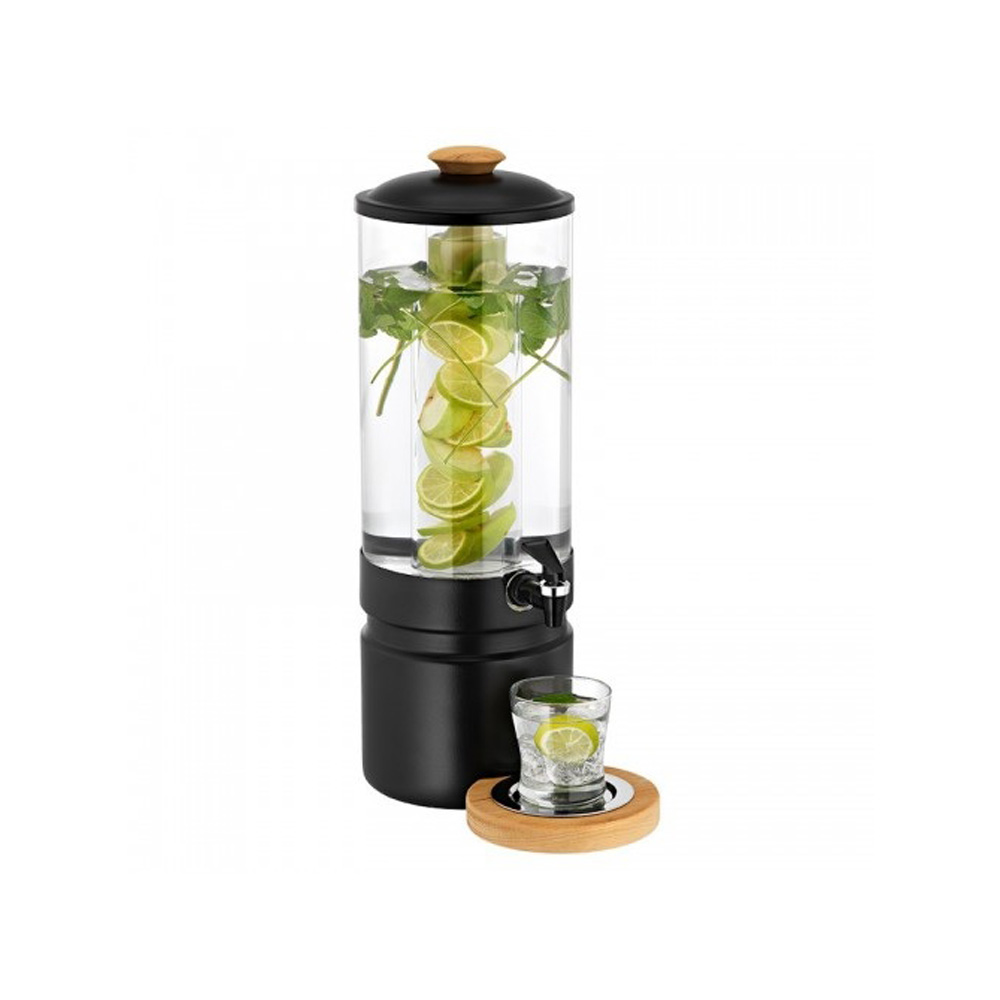 GB – NORMA JUICE DISPENSER 7L BLACK MAT + BEECH DRIP