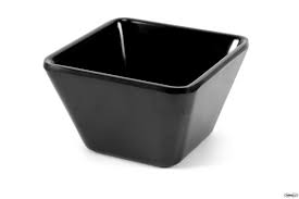 ILSA – SQUARE MELAMINE BLACK 9 x 9 x 5.5 CM