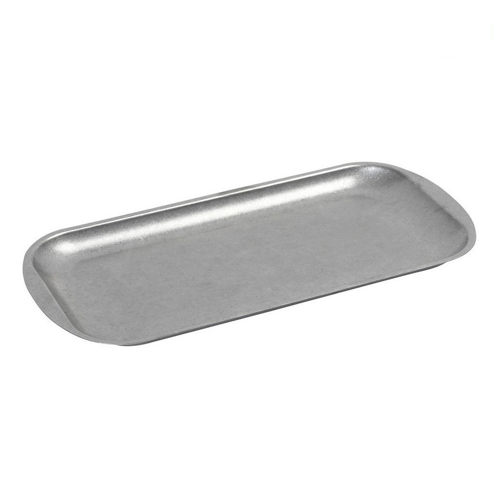 ESPIEL – SNOW ST/ST RECTANGULAR PLATE SILVER 41 x 23 CM