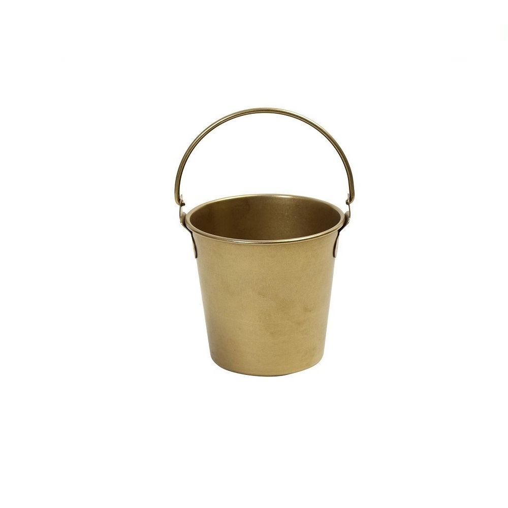 ESPIEL – SNOW ST/ST ICE BUCKET GOLD 12.5 x 13.5 CM