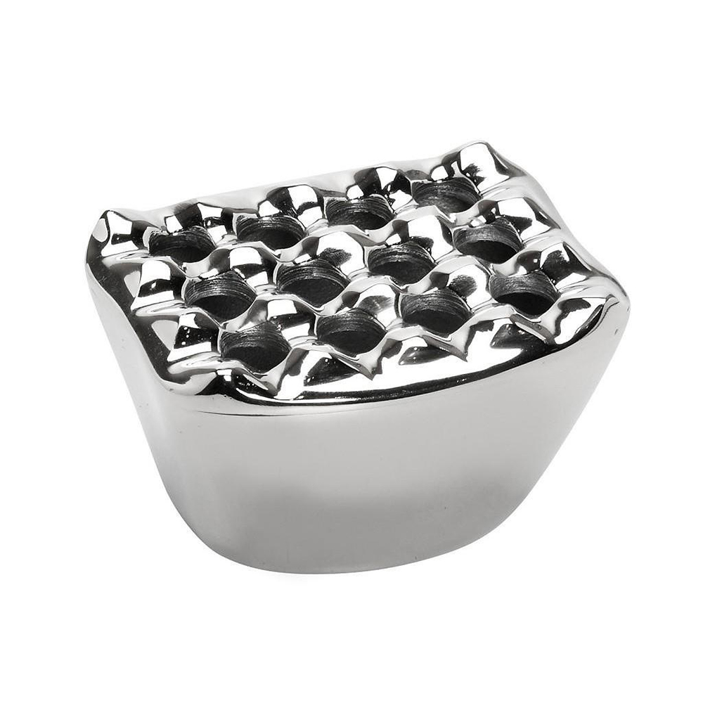 ESPIEL – SILVER WINDPROOF ALUMINUM ASHTRAY 13×11 CM