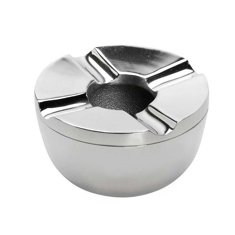 ESPIEL – WINDPROOF ALUMINIUM ASHTRAY ROUND 10 CM