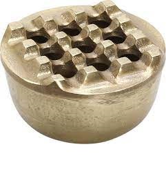 ESPIEL – BRONZE WINDPROOF ALUMINUM ASHTRAY ROUND 10 CM