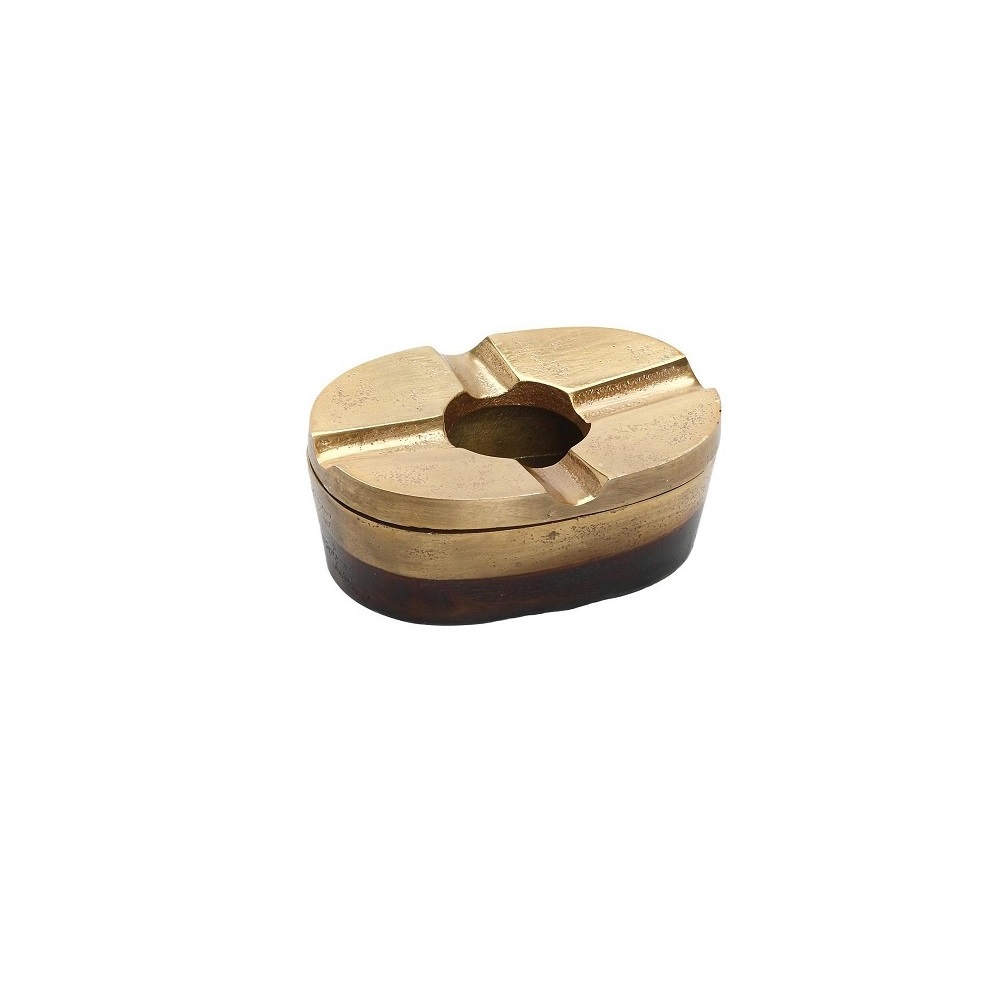 ESPIEL – BRONZE OVAL ASHTRAY 11x8x5 CM