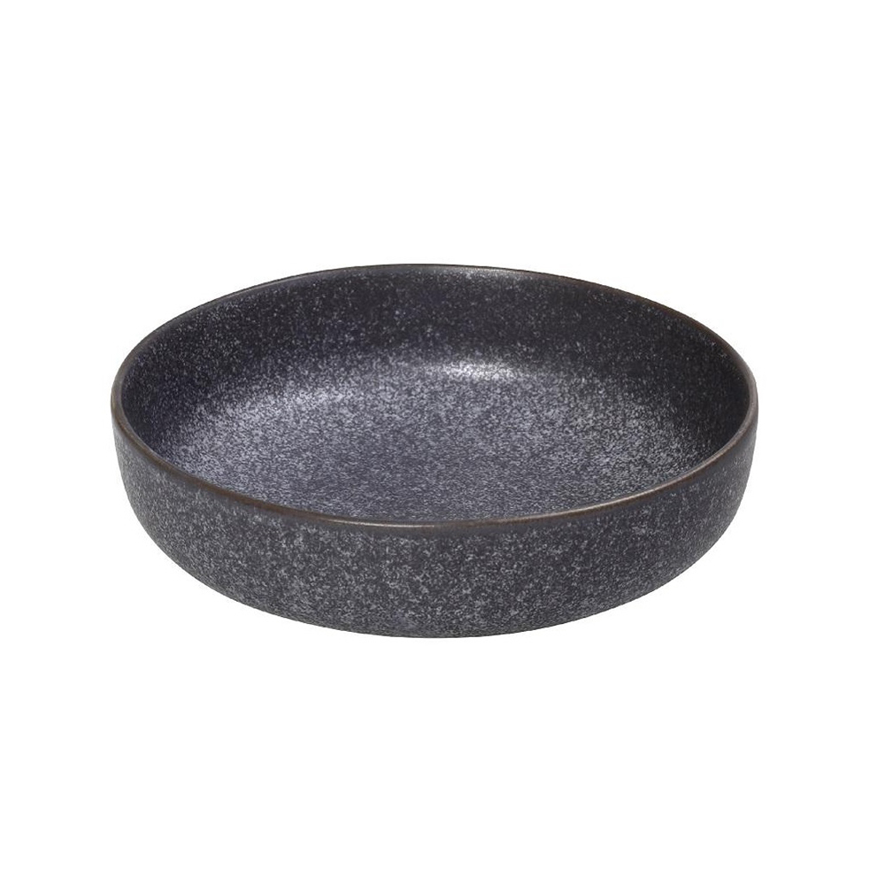 ESPIEL – ETNA STONEWARE GREY BLUE DEEP PLATE 22×5 CM