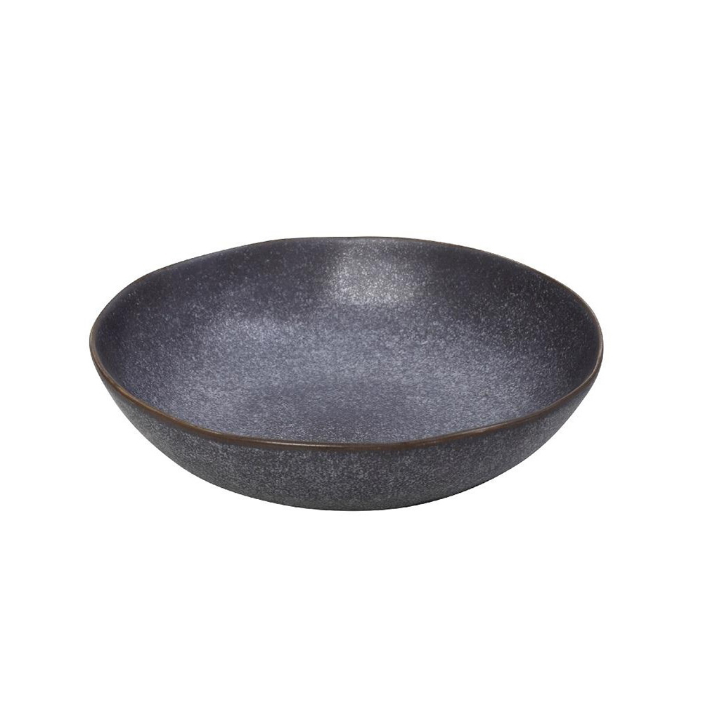 ESPIEL – ETNA STONEWARE GREY BLUE DEEP BOWL 21×5 CM