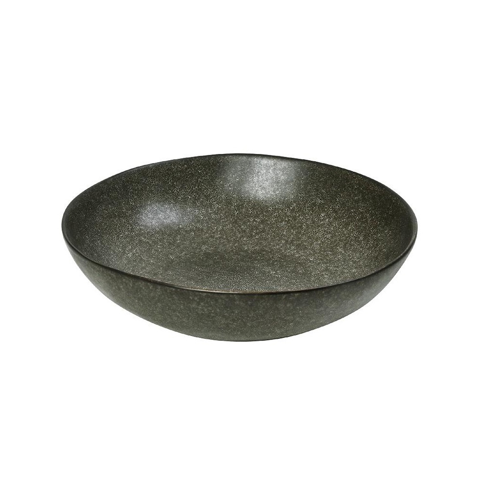 ESPIEL – ETNA STONEWARE OLIVE DEEP BOWL 21×5 CM