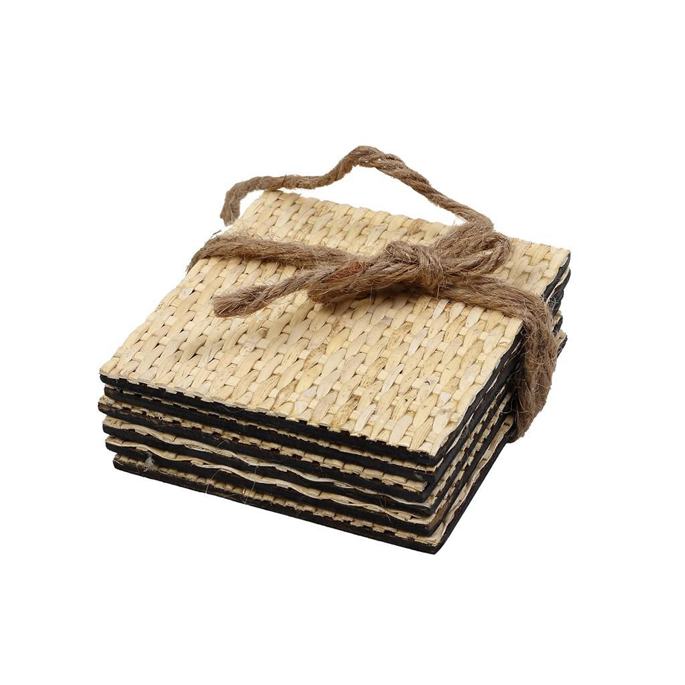 ESPIEL – WOVEN COASTER 10×10 CM / SET OF 6