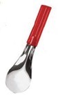 STAINLESS STEEL SPATULAS WITH RED HANDLE IN POLYPROPYLENE 26 CM