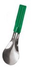 STAINLESS STEEL SPATULAS WITH GREEN HANDLE IN POLYPROPYLENE 26 CM