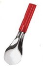 STAINLESS STEEL SPATULAS WITH RED HANDLE IN POLYPROPYLENE 30 CM