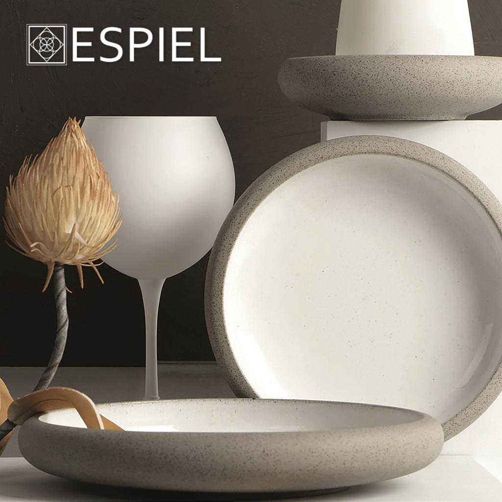 ESPIEL – SANDY WHITE STONEWARE PLATE 15 CM