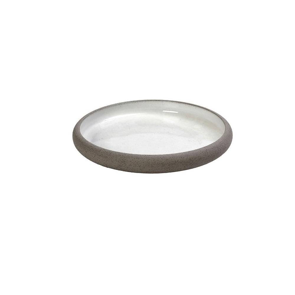 ESPIEL – SANDY WHITE STONEWARE PLATE 15 CM