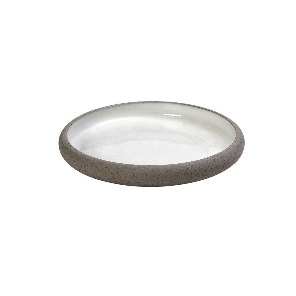 ESPIEL – SANDY WHITE STONEWARE PLATE 20 CM