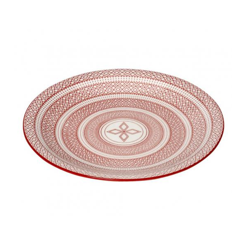 ESPIEL – CHARLOTTE DINNER PLATE 21.5 CM RED/WHITE