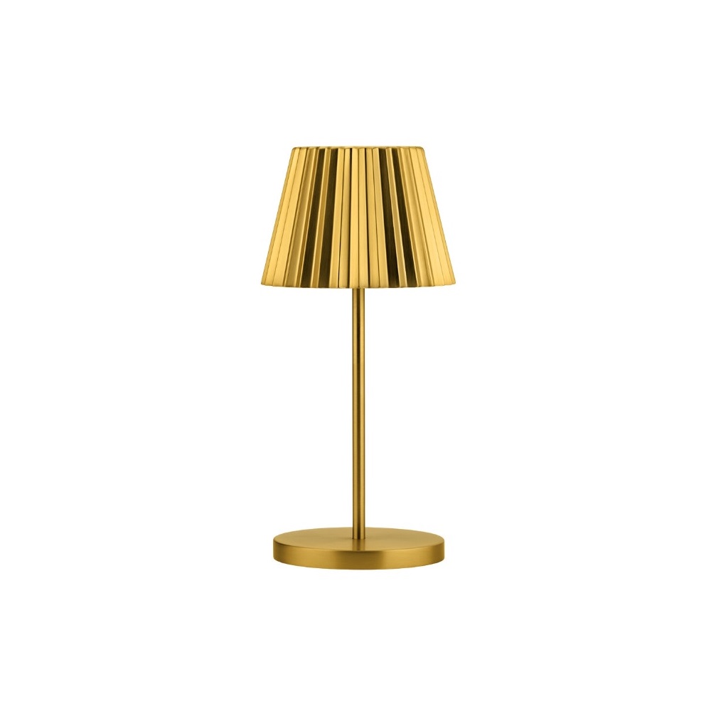 UTOPIA – DOMINICA LED CORDLESS LAMP 26 CM BRUSHED GOLD