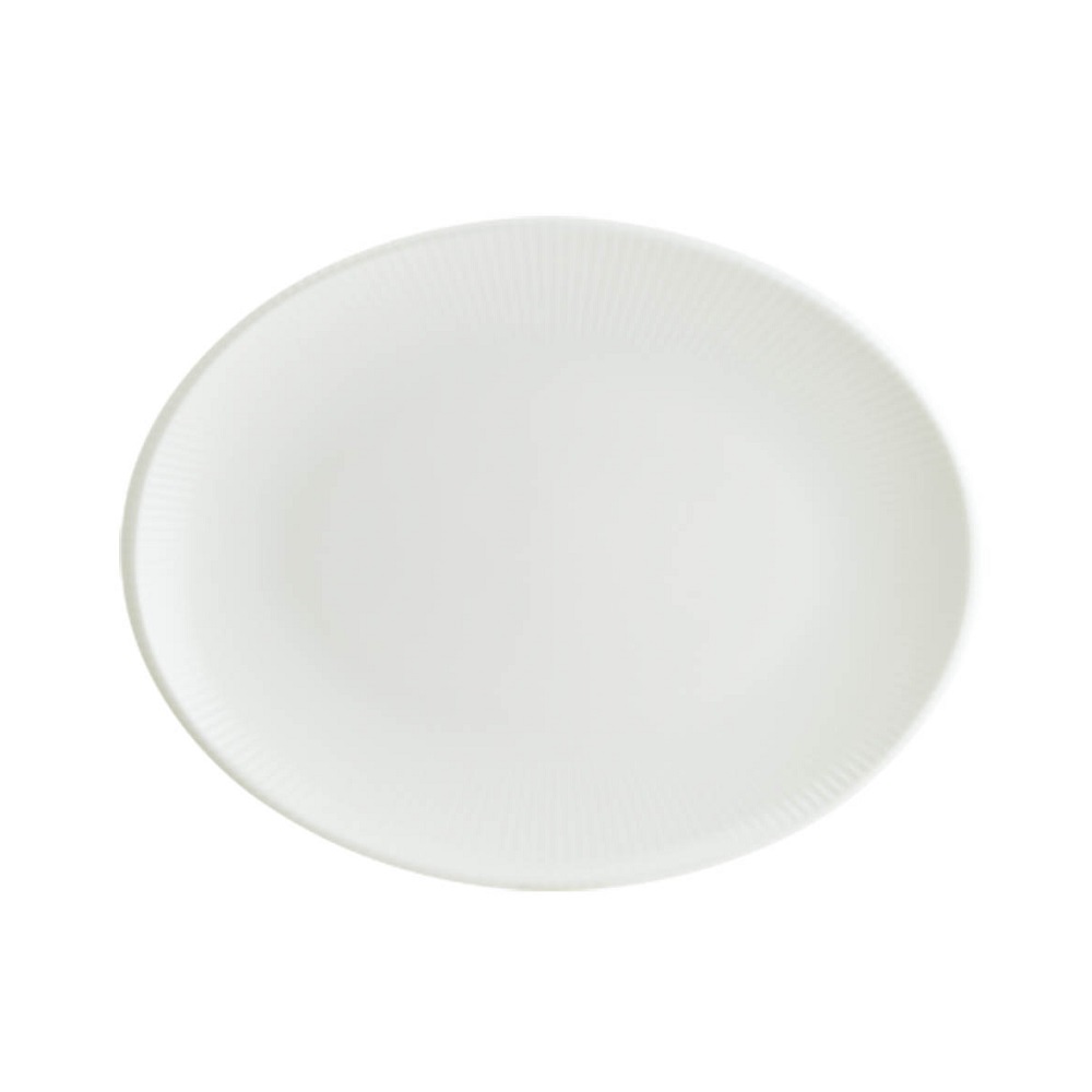 BONNA – IRIS WHITE MOOVE OVAL PLATE 31 X 24 CM / 1210-00-284