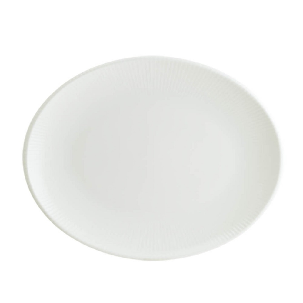 BONNA – IRIS WHITE MOOVE OVAL PLATE 36 X 28 CM / 1210-00-285