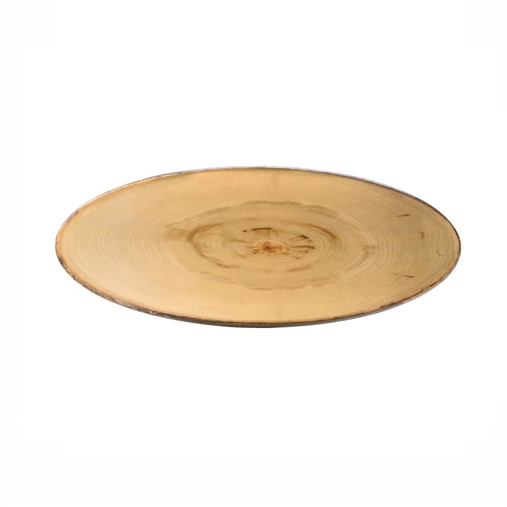 UTOPIA – ELM FOOTED OVAL PLATTER 65 x 26 CM