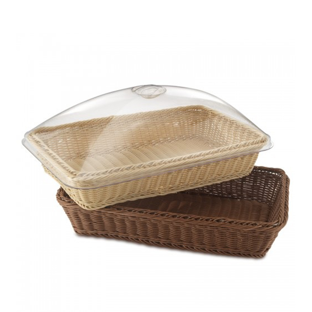 GB – ACRYLIC COVER FOR RATTAN BASKET 32.5 x 53 CM