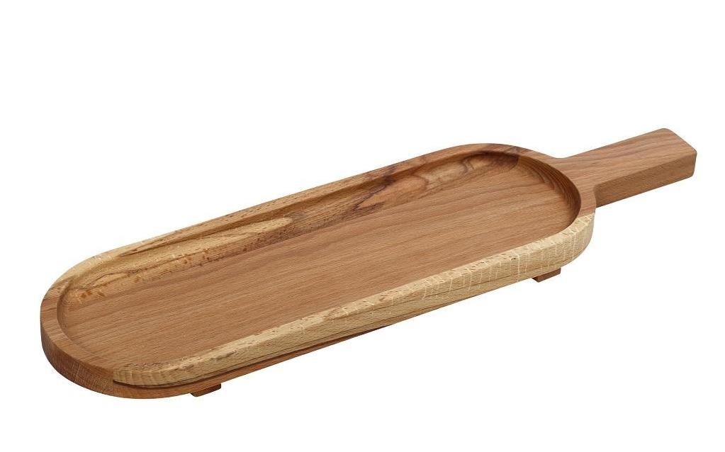 ESPIEL – WOODEN SERVING PLATTER WITH HANDLE 70 x 20 CM