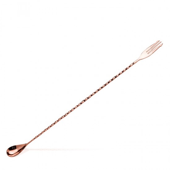 LUMIAN – TRIDENT FORK BAR SPOON 40 CM COPPER