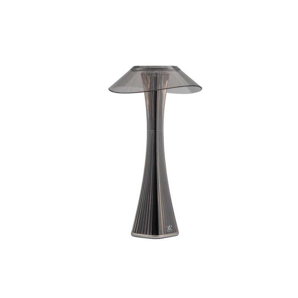 LE COQ – ASTREO LED ANTHRACITE GREY TABLE LAMP PLISSE – ACRYLIC / ABS / 3 WATT