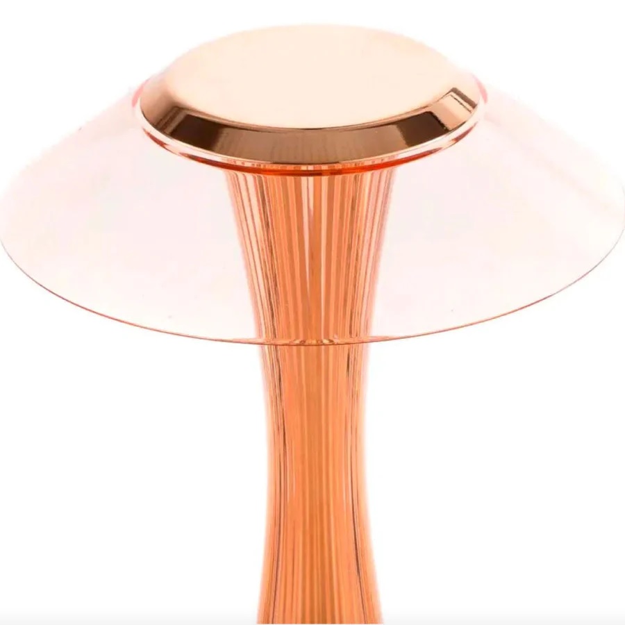 LE COQ – ASTREO LED COPPER TABLE LAMP PLISSE – ACRYLIC / ABS / 3 WATT