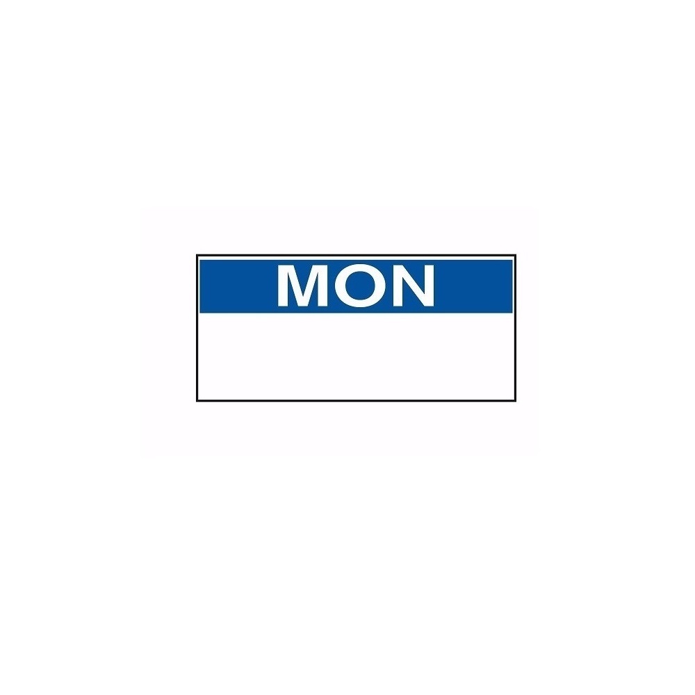 NCCO – 1-LINE REMOVABLE/FREEZABLE LABEL MONDAY FOR KENDO GUN / 1500 LABELS 26x12MM