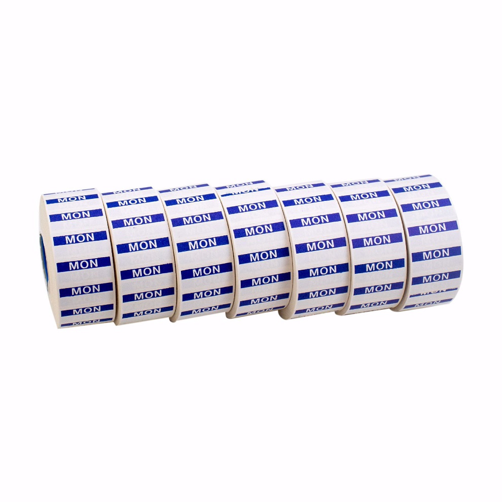 NCCO – 1-LINE REMOVABLE/FREEZABLE LABEL MONDAY FOR KENDO GUN / 1500 LABELS 26x12MM