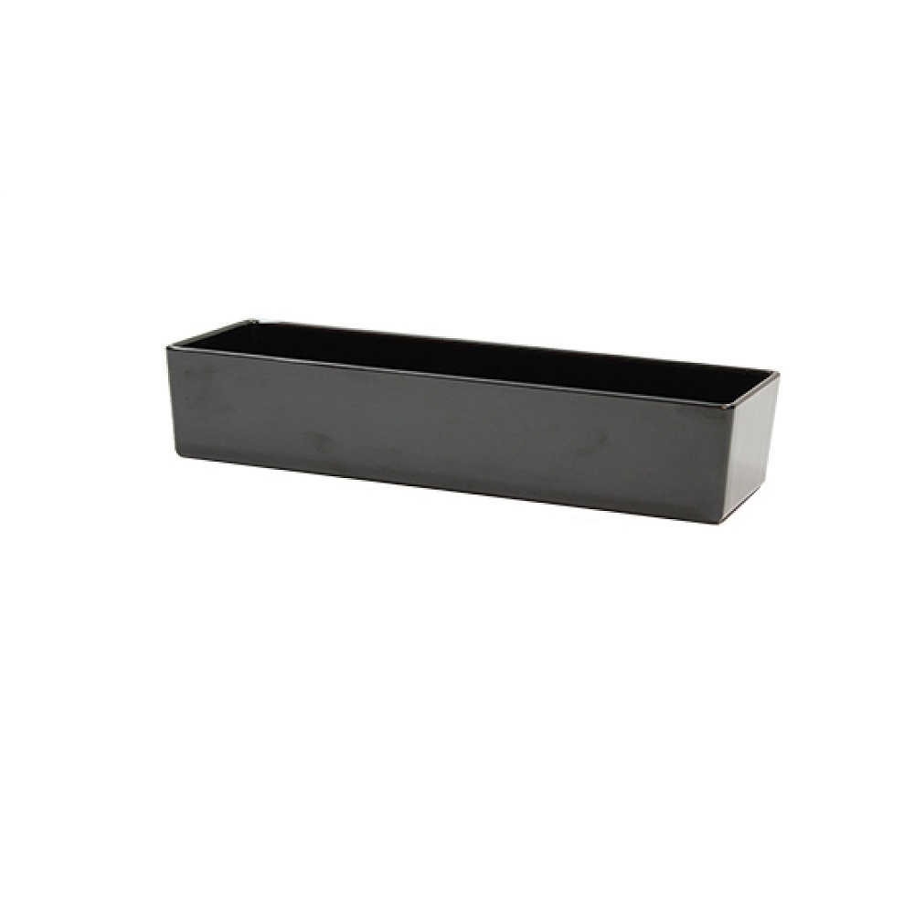 TC – MELAMINE STRAIGHT SIDED BOWL 38 x 12.5 x 7.5 CM BLACK