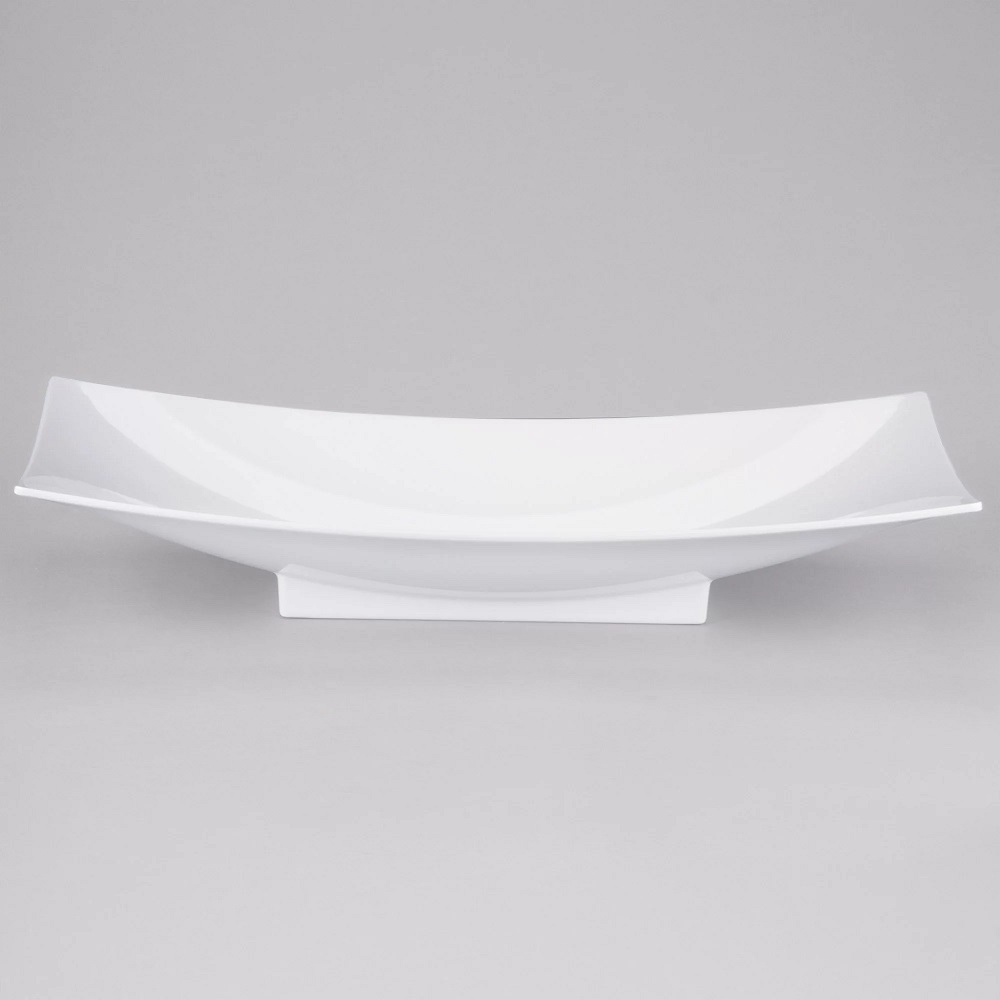 TC – WHITE RECTANGULAR MELAMINE PLATTER 66.5 x 31.5 x 11.5 CM